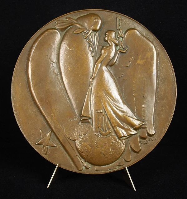 Médaille En Bronze Argenté - Allégorie De La Prospérité Par Rasumny