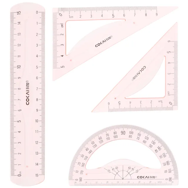 2piece Triangle Ruler Square Set 31cm 30/60 and 45/90 Degree Rulers