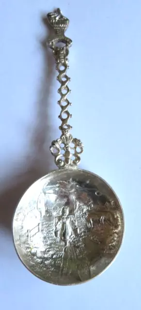 Löffel 800er Silber Jugendstil Gewürzlöffel gepunzt Wasserträgerin Löffel 800er Silber Jugendstil Gewürzlöffel gepunzt Wasserträgerin