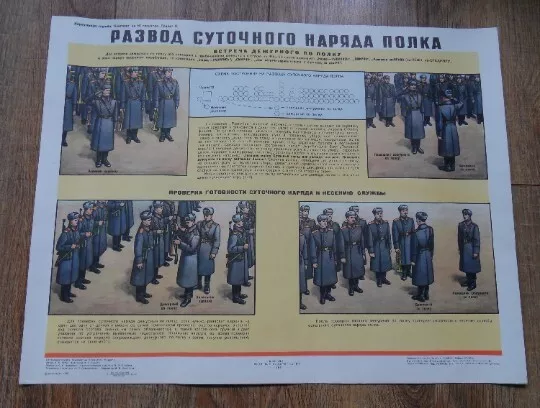 Altes Militärplakat des kommunistischen Russlands „Divorce Daily Dress Regiment“