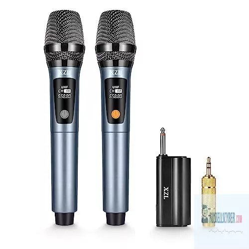 XZL Professional Wireless Microphones for Karaoke Singing, Rechargeable