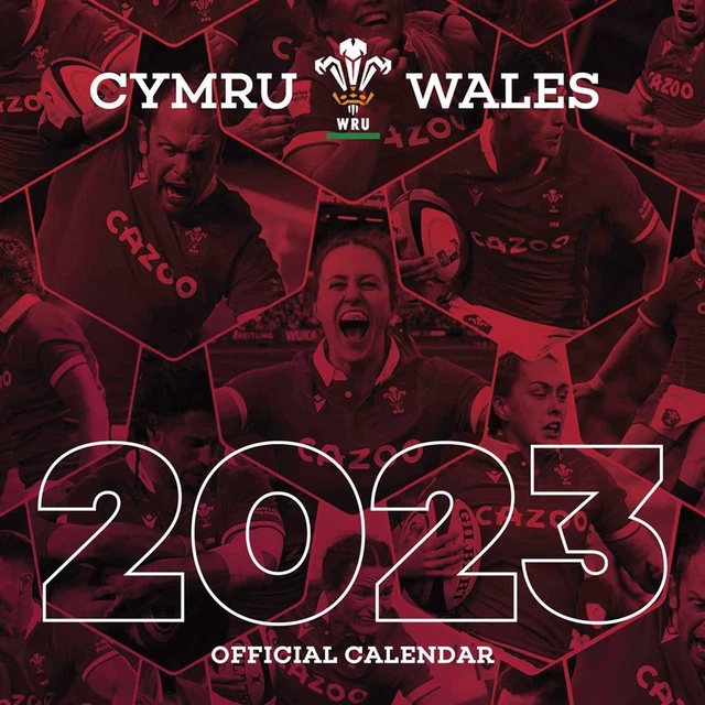OFFICIAL WELSH RUGBY Union Square Calendar 2023 12.65 PicClick