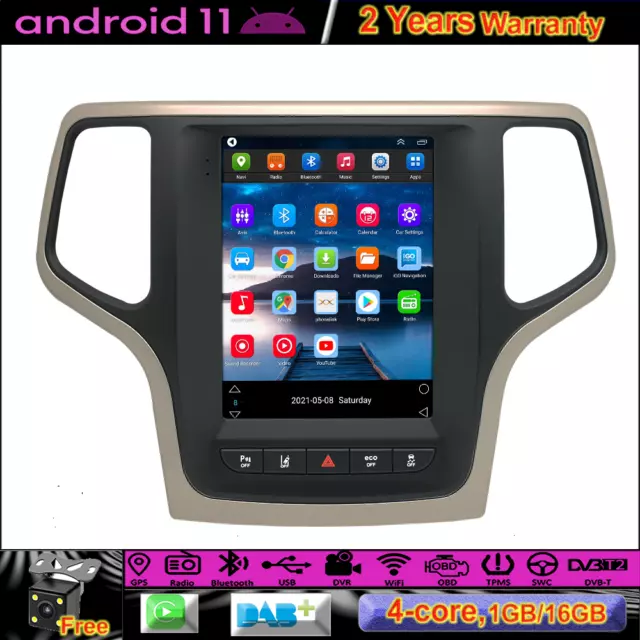 9.7"Android 11 Autoradio Stereo GPS SAT Navi WIFI DAB BT for JEEP Grand Cherokee