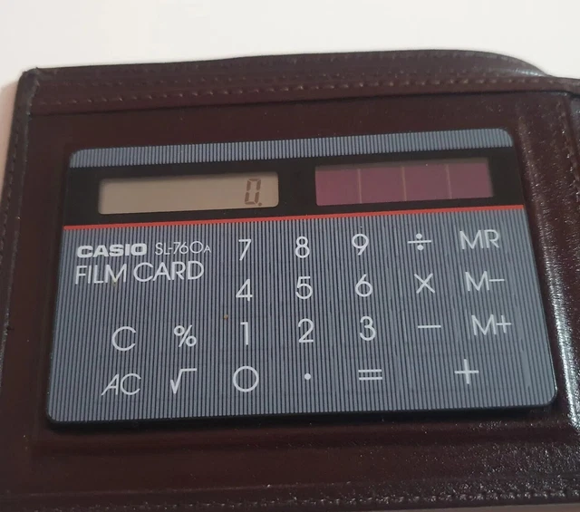 Casio film card 2025 calculator
