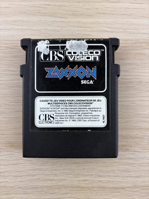 Notice Jeu ColecoVision Zaxxon (n°1363S) - En Anglais, état Correct