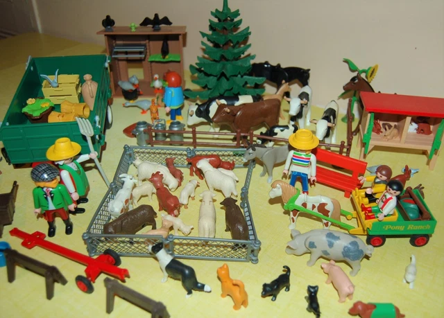 Lot Vintage Playmobil Safari Ngorongoro – 3528, 3529, 3532 – Bon état