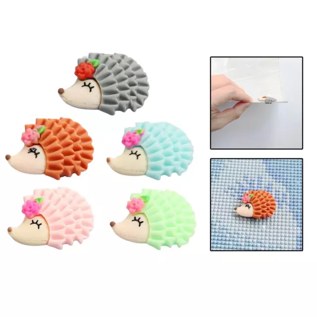 Hedgehog Diamond drawing Cover Minder Locator DIY for Kids Adults Sewing