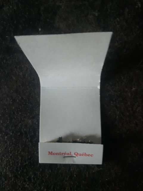 Da Giovanni Restaurants Montreal Quebec Matchbook Cover 3