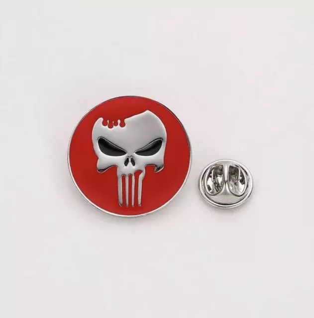 Pin's Badge  Broche The Punisher Tete De Mort Crane Metal