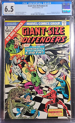 1975 Giant-Size Defenders 3 CGC 6.5 . 1st Appearance of Korvac. RARE