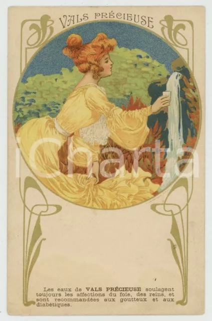 1900 ca ART NOUVEAU - VALS PRECIEUSE - Eau - Original postcard