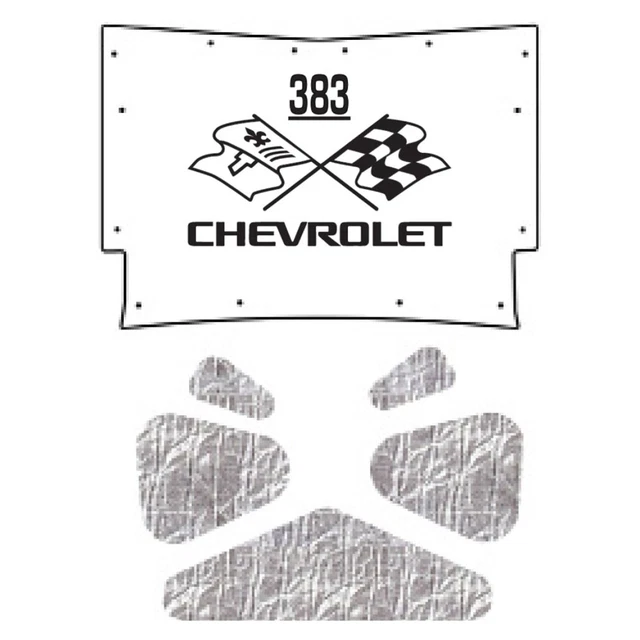 Hood Insulation Pad Heat Shield for 1959-1960 Chevrolet Under Hood Cover Smooth