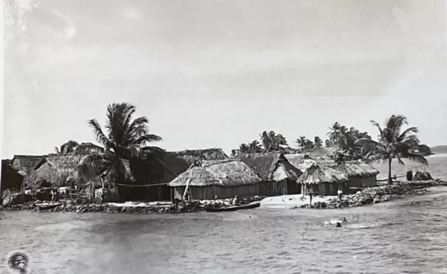 WWII San Blas Islands Panama Canal Zone US Army Soldier 1941/42 Vintage Photo