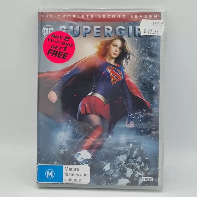 Supergirl Season 2 DVD TV Series 2016 Region 4 PAL Brand New Sealed