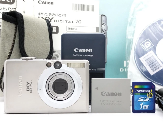 CANON IXY DIGITAL 70 Silver 6.0MP 3x Digital Camera w/Box CANON IXY DIGITAL 70 Silver 6.0MP 3x Digital Camera w/Box