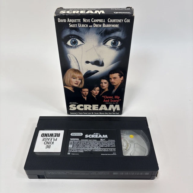 SCREAM (VHS/1996, 10499) Wes Craven Horror Slasher GHOSTFACE Drew ...