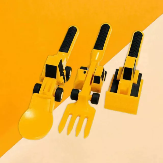 Shovel Fork Spoon Cutlery 3Pcs Tableware Set Utensil Kits for Children Baby