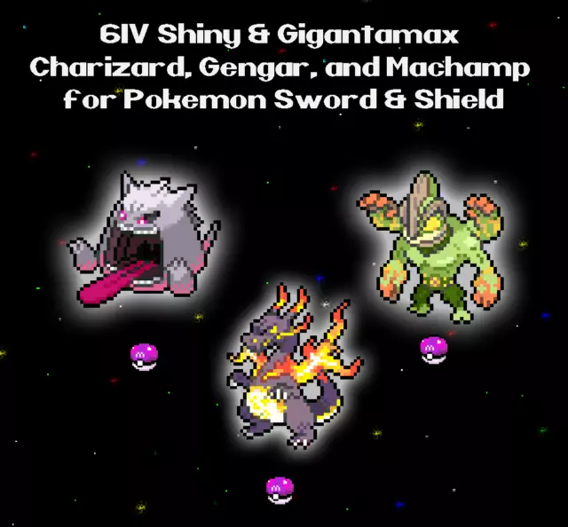  elymbmx Shiny 6IV Kyurem, Reshiram and Zekrom Legendaries with  Master Balls Bundle for Sword & Shield : Video Games