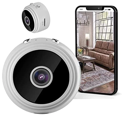 Mini caméra espion cachée 1080p HD sans fil portable avec vision nocturne détect