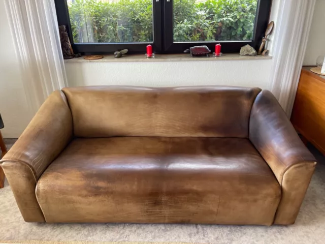 De Sede DS 47/3 Designersofa Ledersofa Couch 3-Sitzer Top Zustand Keine Schäden