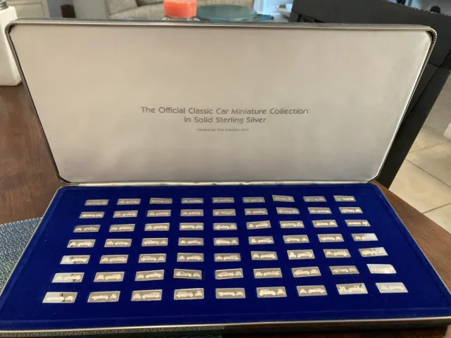 Franklin Mint Official Classic Car Miniature Collection in .925