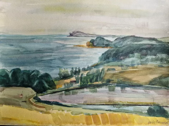 Großes Aquarell „Ostsee“ Heinz Brennigk 1925-2016  DDR Maler