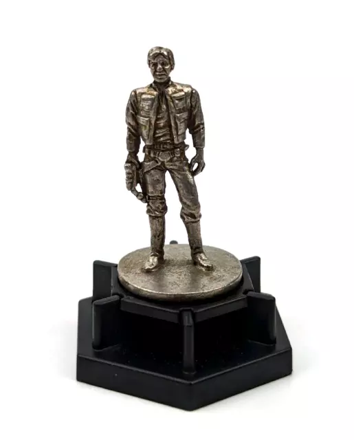 Vintage 1997 Star Wars Han Solo Pewter Mini Figurine on Base Horn Abbot 2" Tall