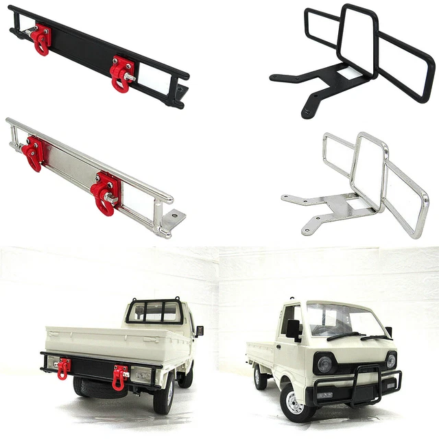 Simulation Upgrade Front Rear Bumper Protection for WPL D12 RC Model Car Truck