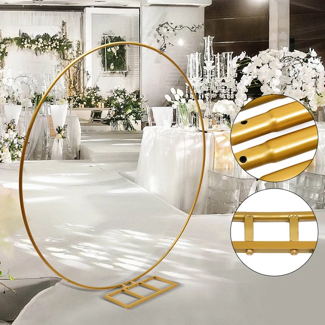 Ballonbogen Metallrahmen 2x1m - DIY Hochzeitsbogen Gold Für Partydekoration