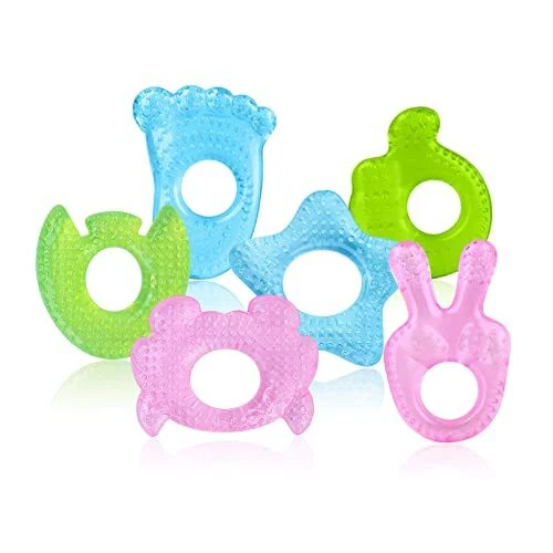 Water Teether Set for Babies 0-6 Months Cooling & BPA Free Teething Toys					...
