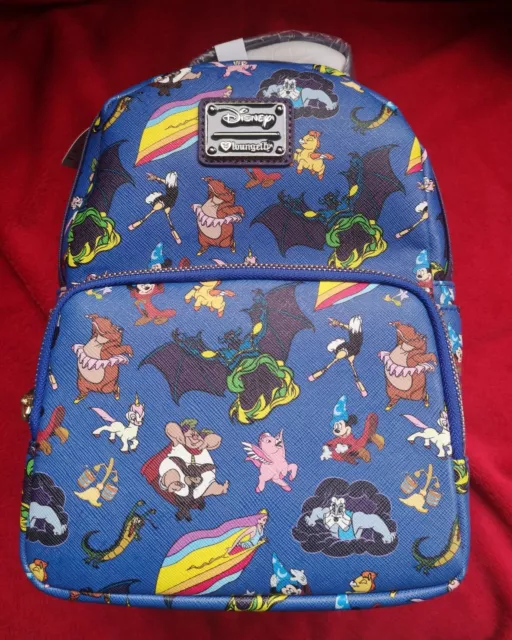 Disney Mickey Mouse fantasia 🔥OG Vaulted🔥Rare Loungefly Mini Backpack New
