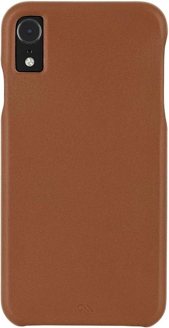 Case-Mate Barely There Genuine Leather Case for Apple iPhone XR - Tan / Brown