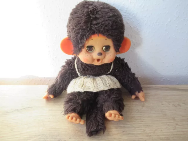 TOHO Japan MONCHHICHI mit Schlafaugen / Klappaugen vintage Monchichi Sekiguchi