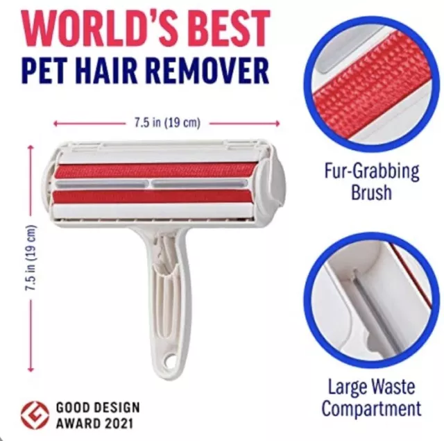 White Chomchom Roller Pet Hair Removal