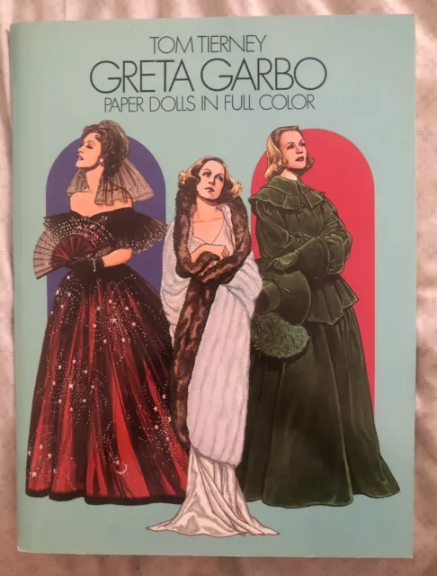 Vintage Greta Garbo Paper Dolls In Full Color Uncut Unused 1985 Tom Tierney