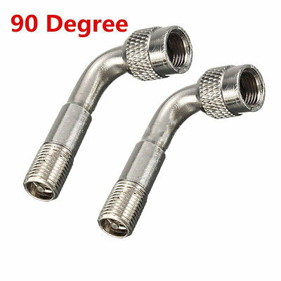 Bike Valve Extenders Tyre Valve Stem Adapter LWZko 6 Pieces Valve Extension Adaptor Motorcycle Truck Golden, Silver Pure Copper 45/90/135 Degree Tire Tyre Valve Extension Adaptor for Car 
