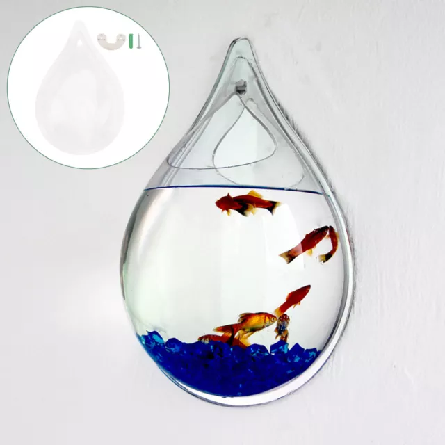 20CM Wall Mounted Betta Tank Fish Acrylic Decoration Hanging