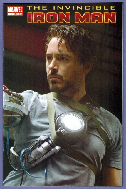 Invincible Iron Man 1 2008 Robert Downey Jr Photo Variant Unread 1Owner Nm Sharp