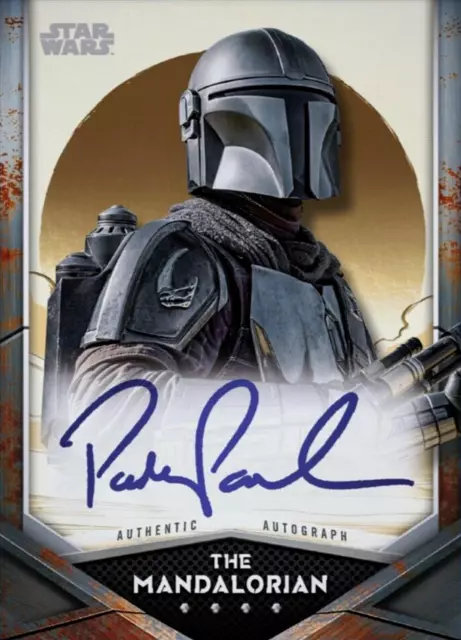 Topps Star Wars Autograph Rare PEDRO PASCAL as THE MANDALORIAN SIG Digital Card