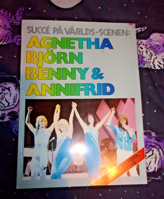 Vintage Abba Buch Succce Pa Varlds Szenen Denken Sie An Ihr Schwedisches Buch