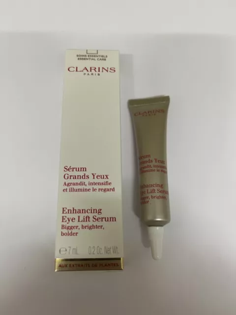 CLARINS ENHANCING EYE LIFT SERUM ~ 7ml ~ Bigger Brighter Bolder ~ Boxed