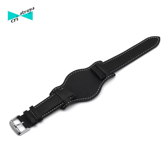 20mm E 22mm Cinturino Orologio 3-teilig Pelle Spessa - Foto 9