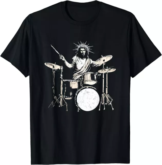 NEW LIMITED Jesus Christ Drummer - Funny Drum Set Drummer Drums T-Shirt S-3XL