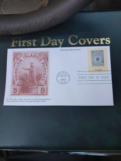 2002 FDC Hawaiian Missionaries 2 Cent Mystic Stamp 2002 FDC Hawaiian Missionaries 2 Cent Mystic Stamp