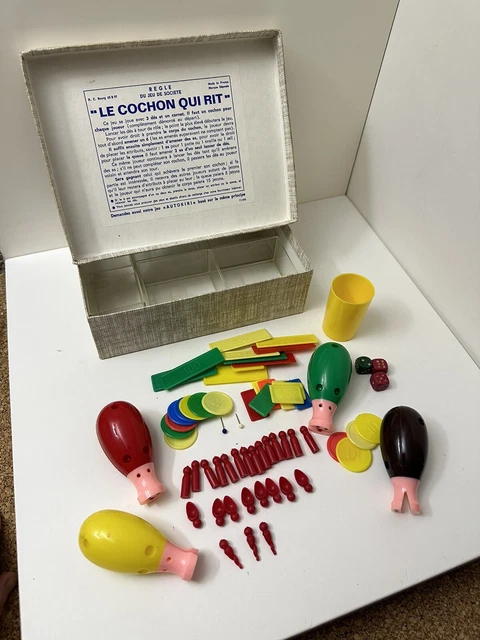 Pièces Détachées Pour Le Jeu "Le Cochon Qui Rit" - Yeux, Oreilles, Queue, Pattes - Occasion Bon état