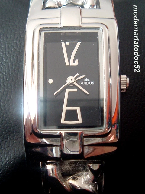 OROLOGIO GUIDUS DONNA Nero Nuovo Ottimo Guardalo EUR 35,00