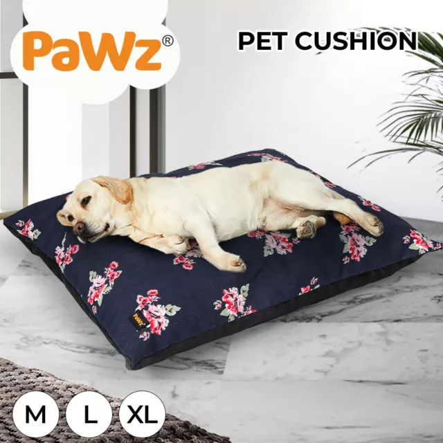 Pawz Dog Calming Bed Cat Pet Washable Removable Cover Cushion Comfy Sleeping Mat