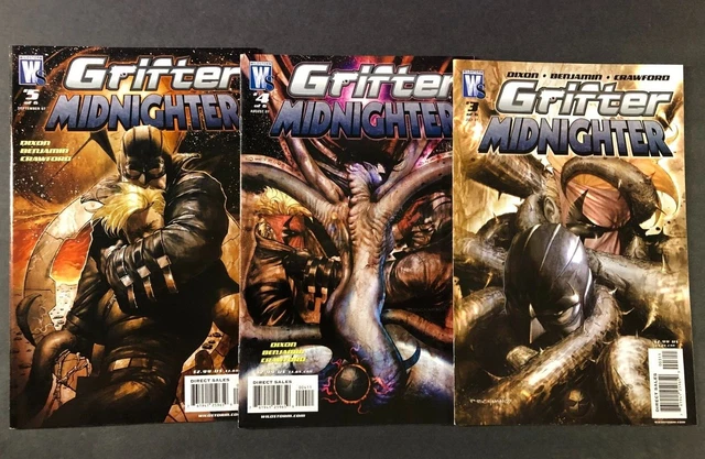 Grifter Midnighter 3 Issue Wildstorm Comic Book Lot / Set