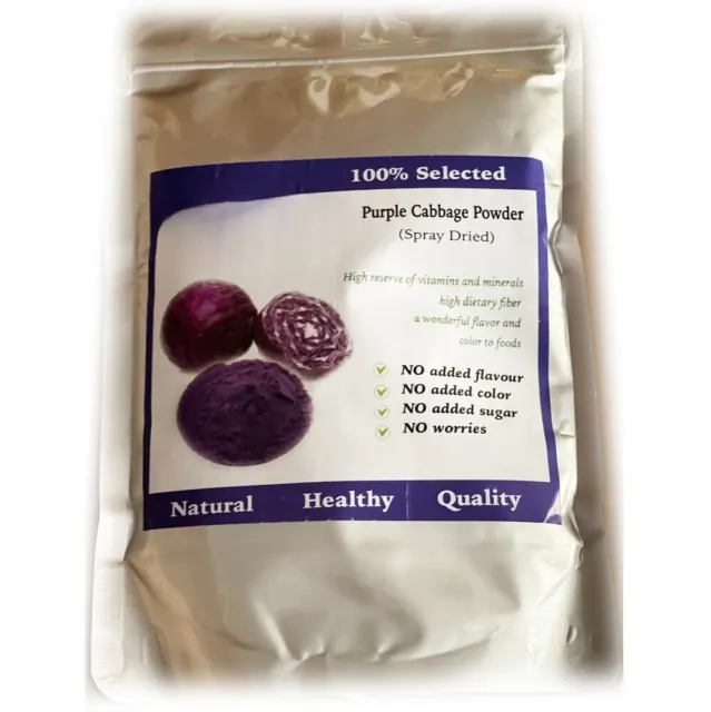 HELLOYOUNG Pure Poudre de chou violet de qualité A 250 g – 100 % pure, violet