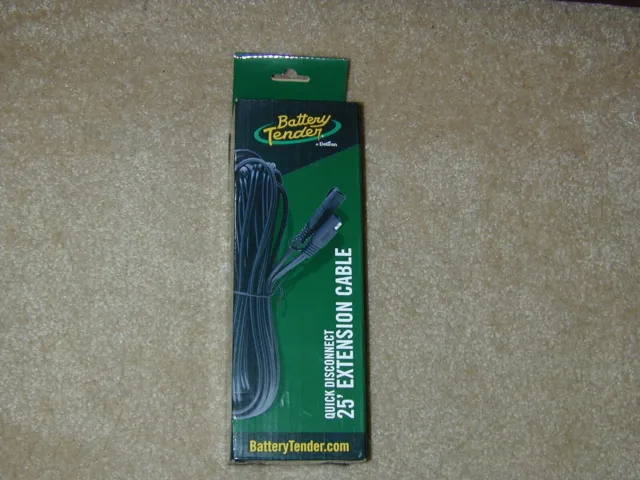 Battery Tender 25 Foot SAE Extension Cable Charger and Maintainer Units, Quic...
